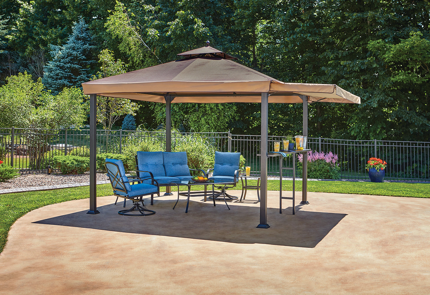 Conley Gazebo With Awning